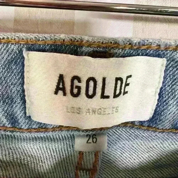 AGOLDE Womens NICO High Rise Slim Fit Jean In Ciffside Sz 26 - Picture 5 of 13